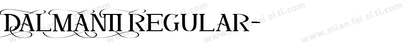 DALMANTI Regular字体转换